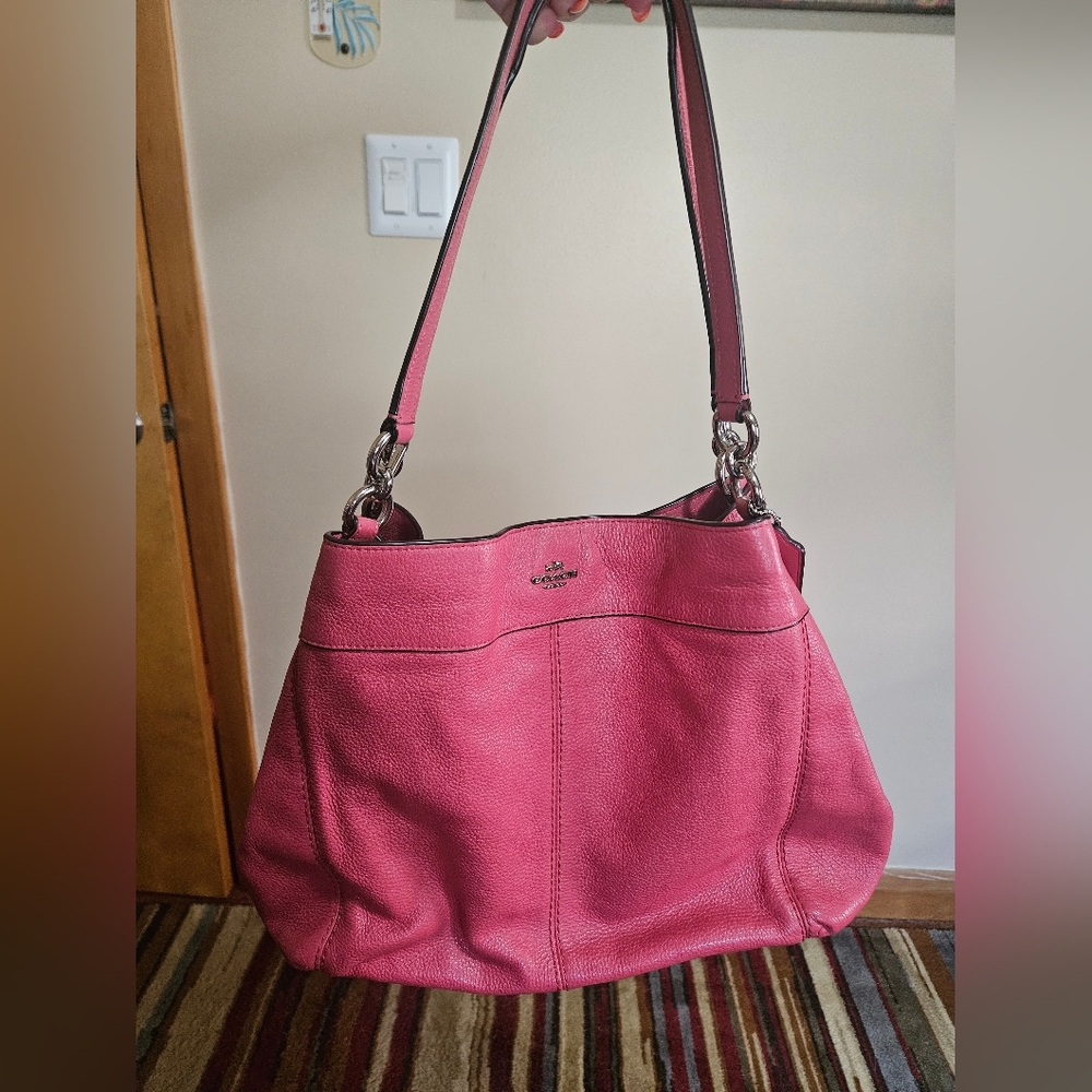 Coach Pink Leather Women's Bag